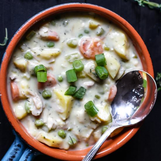Paleo Chicken Pot Pie Soup