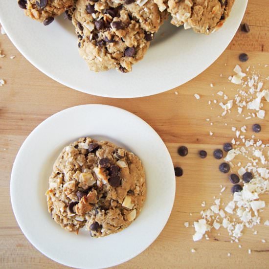 Coconut Oatmeal Chip Cookies