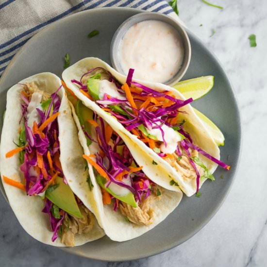 Sweet Chili Chicken Tacos