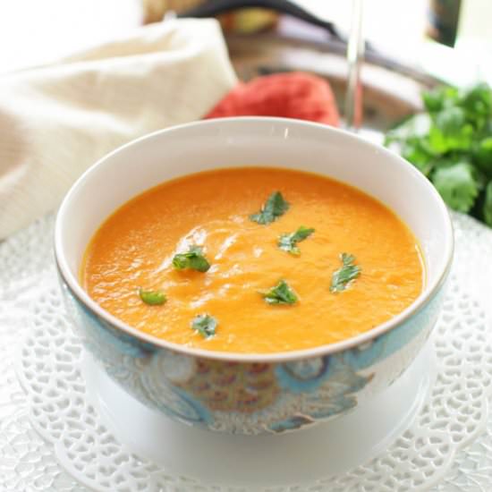 Curried Carrot Soup For One