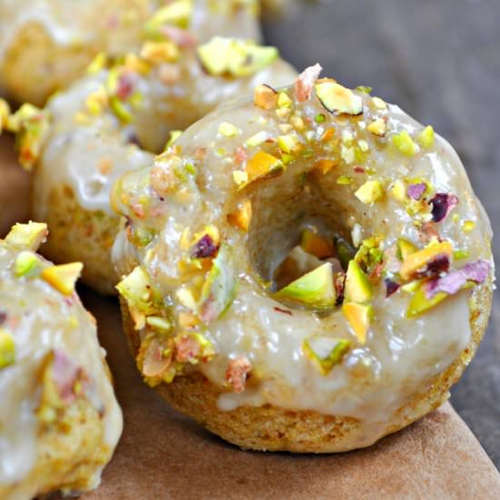 Vegan Orange Pistachio Donuts
