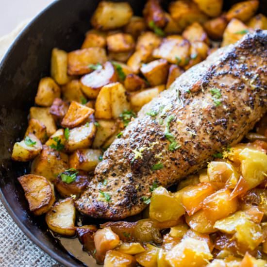 Honey Apple Pork with Potatoes