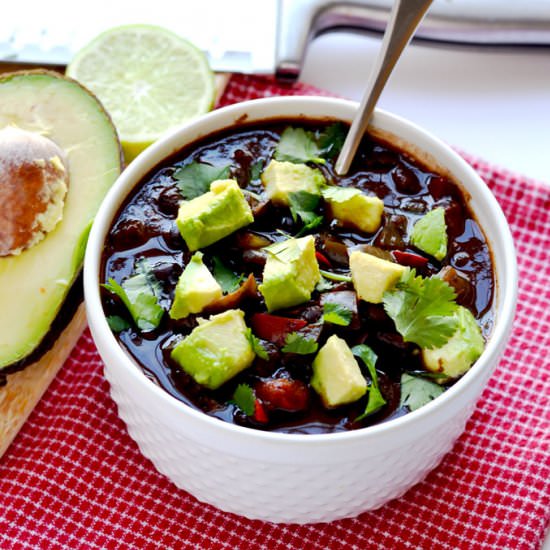 Instant Pot Black Bean Soup