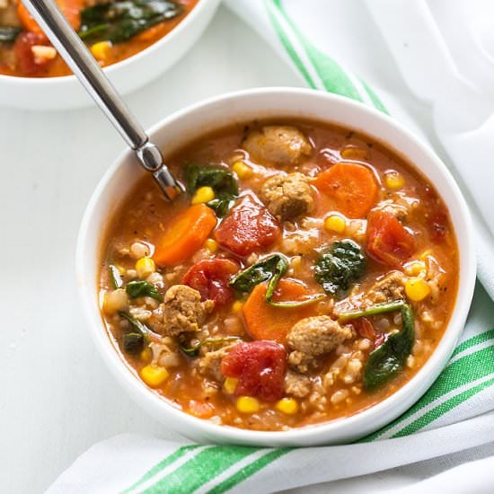 Turkey Sausage Soup