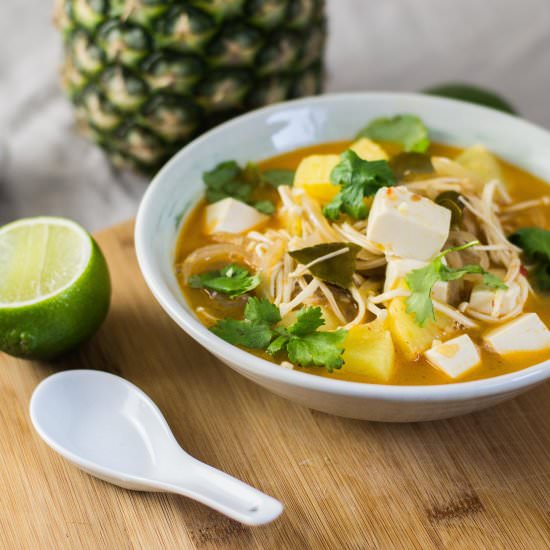 Spicy Coconut and Pineapple Soup