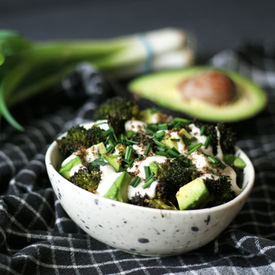 Broccoli & Avocado Salad (Vegan)