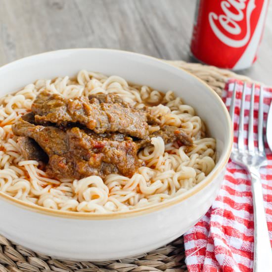 Hong Kong-Style Satay Beef Noodles