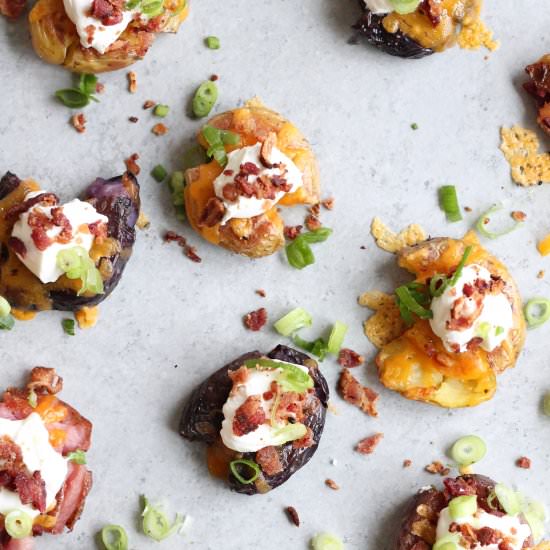 Loaded Smashed Potato Bites