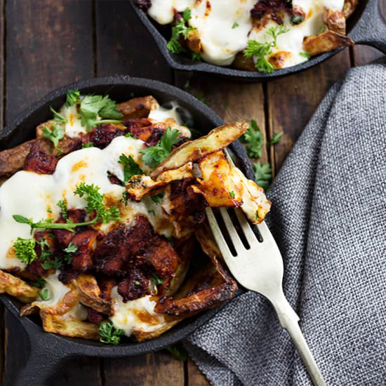 Korean Fire Chicken Cheese Fries