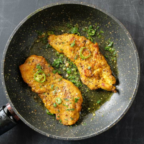 Green Chili Turmeric Chicken