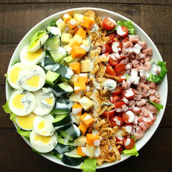 Ham & Cheese Chopped Salad