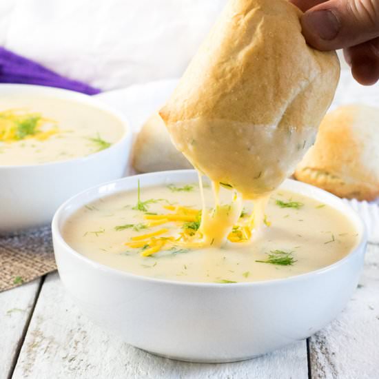 Cheesy Potato Dill Soup