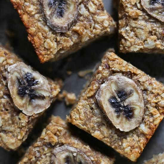 Salted Date Caramel Banana Flapjack