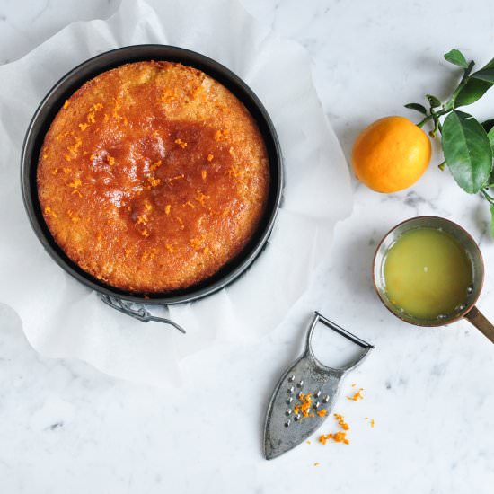 Meyer Lemon Syrup Cake
