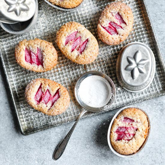 Rhubarb & Vanilla Friands