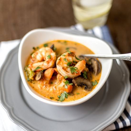 Shrimp and Vegetable Coconut Curry