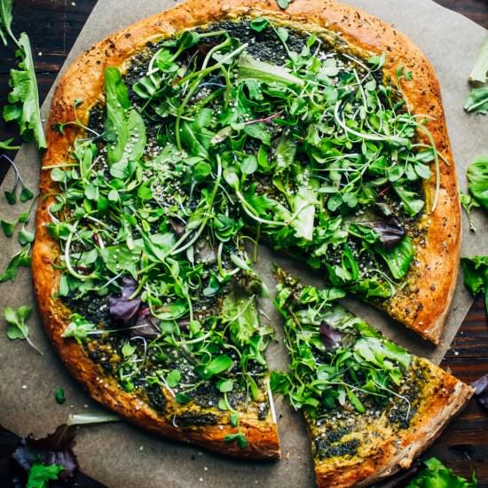 Green Goddess Pizza