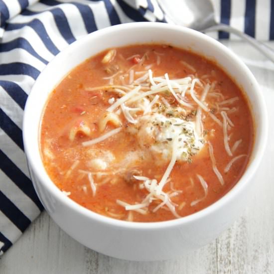 Lasagna Soup