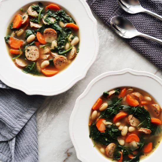Kale, White Bean, and Sausage Soup