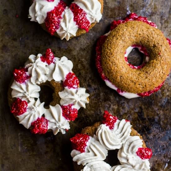 Gingerbread Lamington Donuts