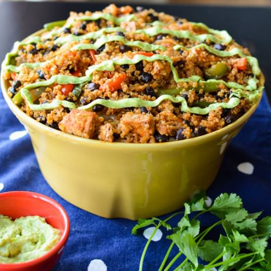Black Bean Fajita Bowl