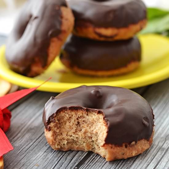 Baked Strawberry-Basil Donuts