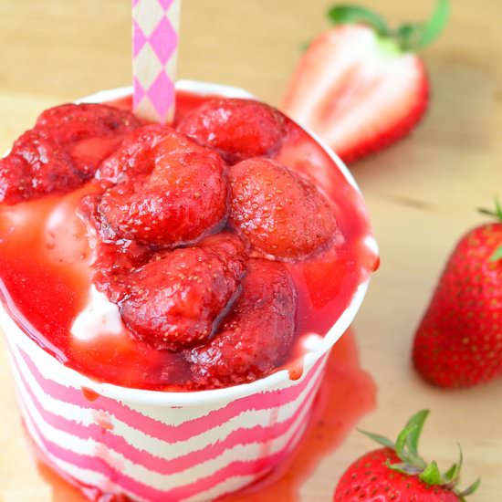 Semi-Homemade Strawberry Yogurt