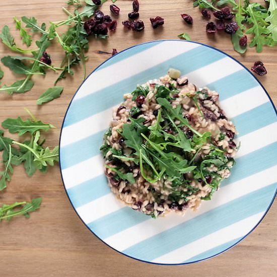 Coconut Risotto, Cranberries&Arugula