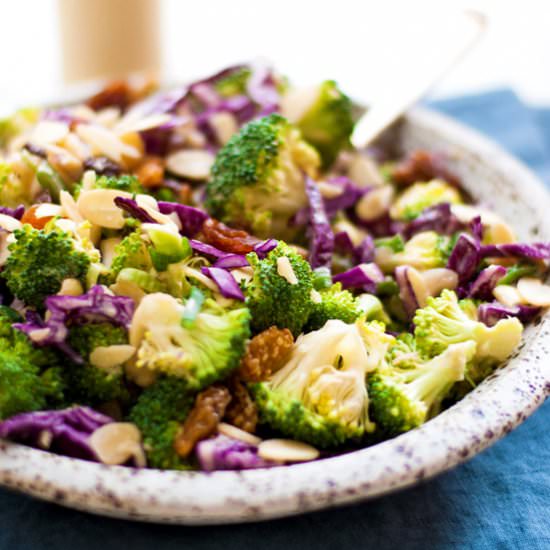 Broccoli Salad with Cashew Dressing