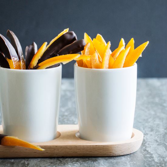 Perfect Candied Orange Peels