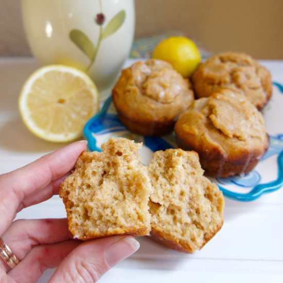 Lemon Honey Olive Oil Muffins