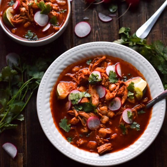 Mexican Slow Cooker Chicken Posole