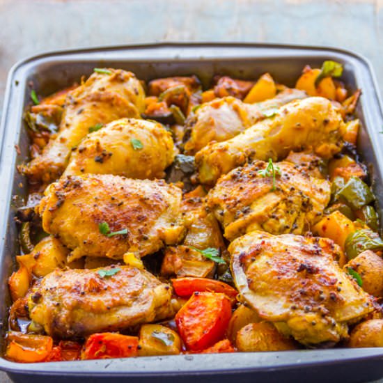 Indian Spiced Tray Baked Chicken