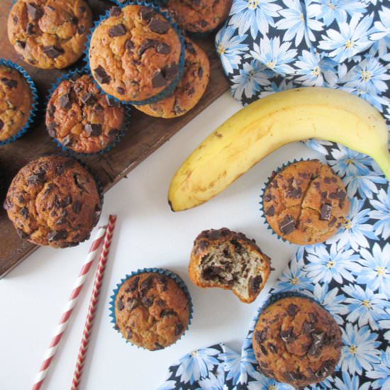 Banana Peanut Butter Muffins