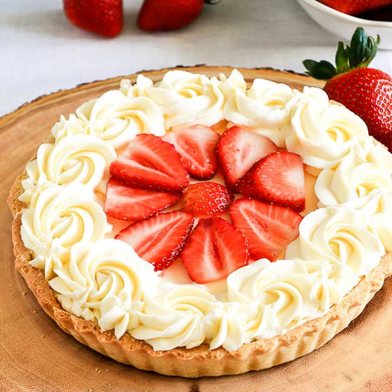 Strawberry Mascarpone Cream Tart