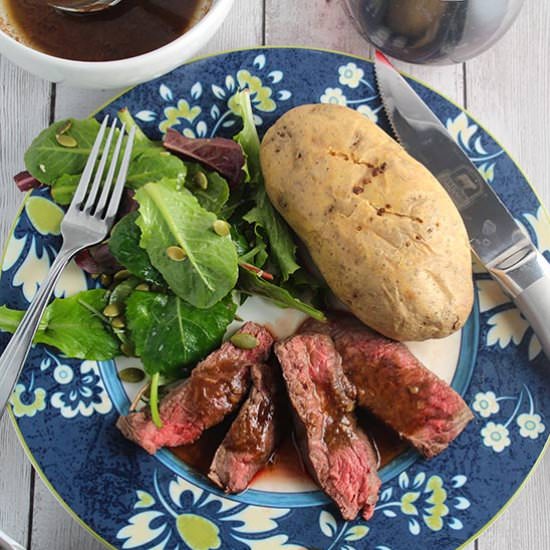 Roasted Garlic Sirloin Steak