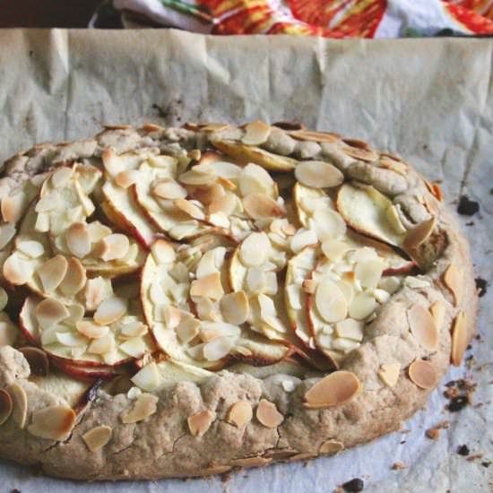 Apple Marzipan Galette
