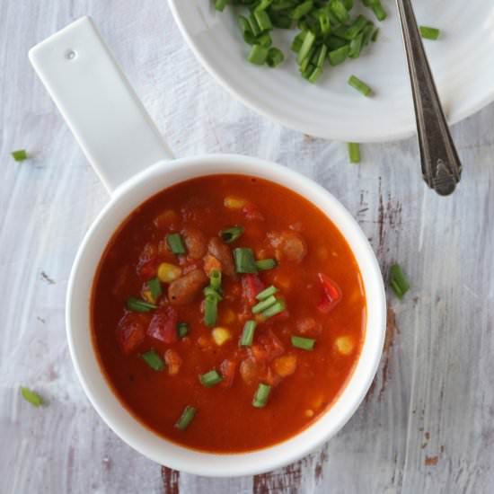 Spicy Beans & Corn Soup