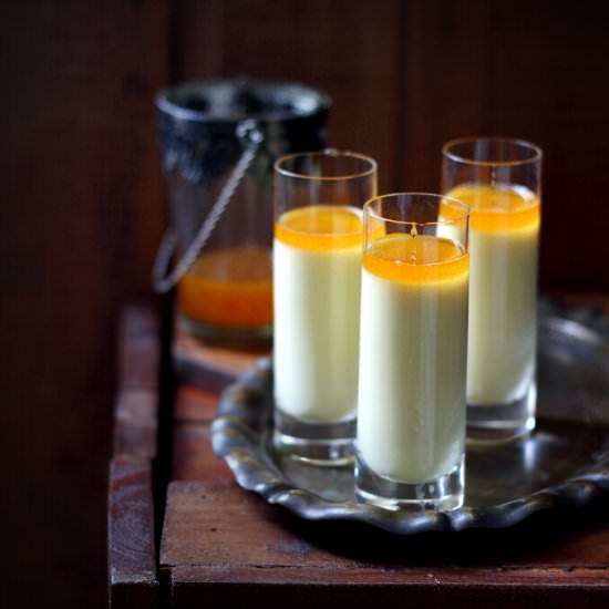 Honey Saffron Panna Cotta