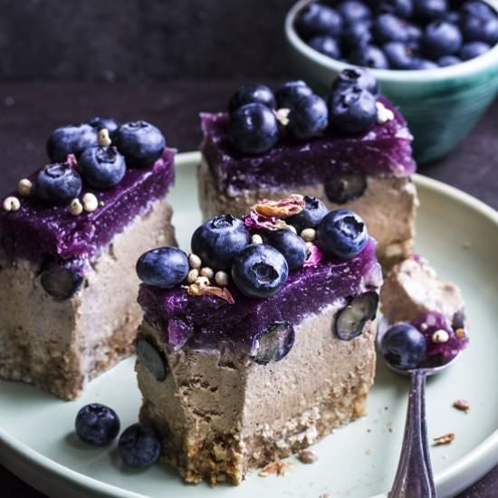 Almond and Blueberry Jelly Slice
