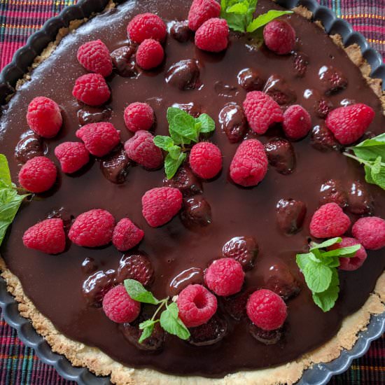 Chocolate Raspberry Tart