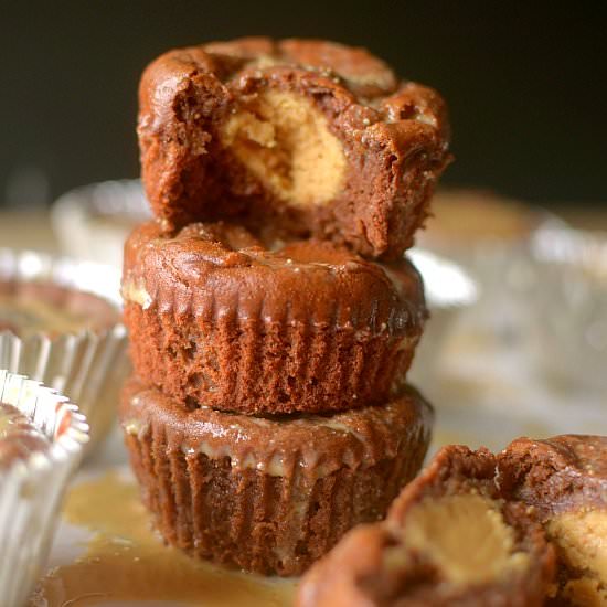 Low Carb Buckeye Banana Muffins