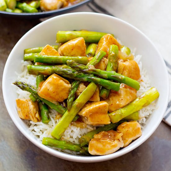 Chicken Asparagus Stir Fry