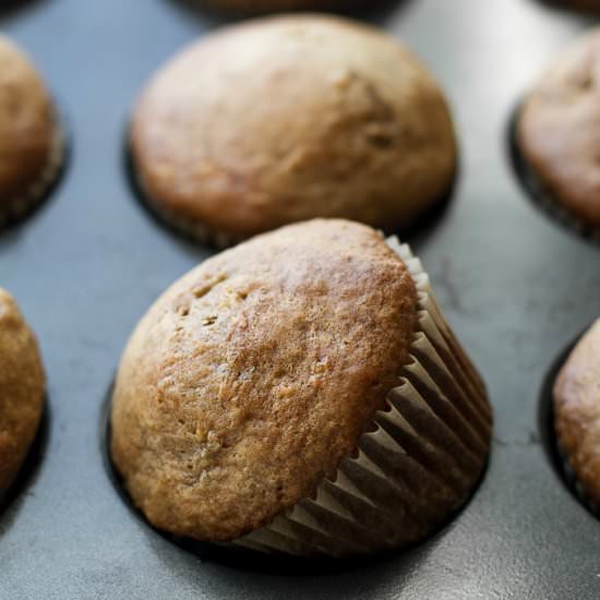 Healthy One Banana Muffins