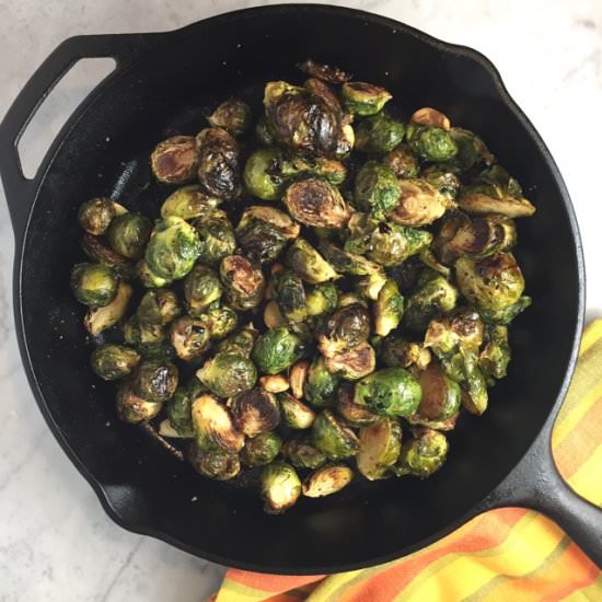 Skillet Roasted Brussels Sprouts