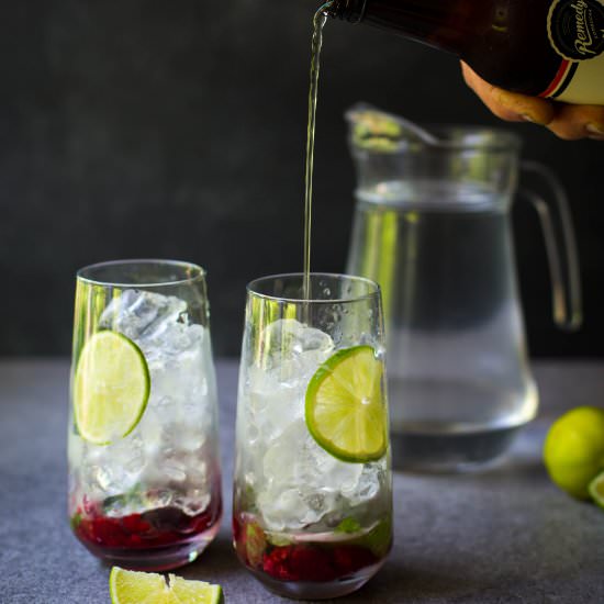 Kombucha Mojito Mocktail