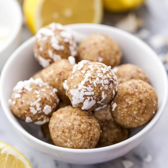 Lemon Coconut Cashew Energy Bites