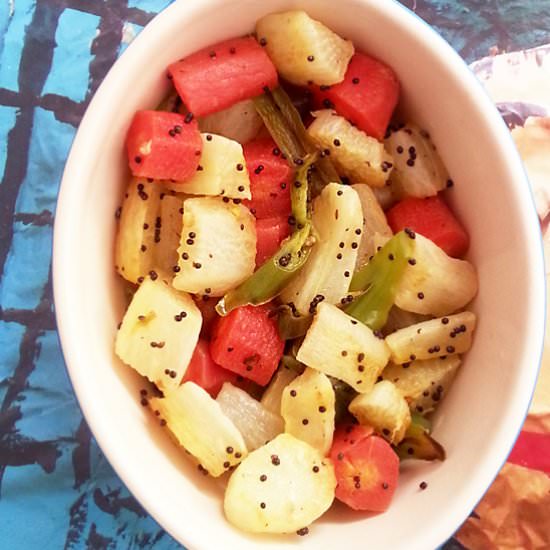 Quick Carrot Radish Curry