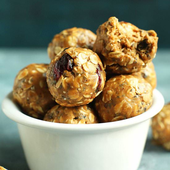 No-Bake PB & J Energy Bites