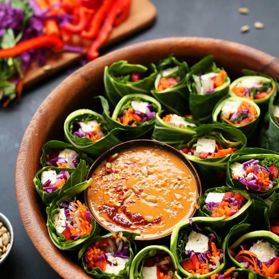 Collard Green Spring Rolls